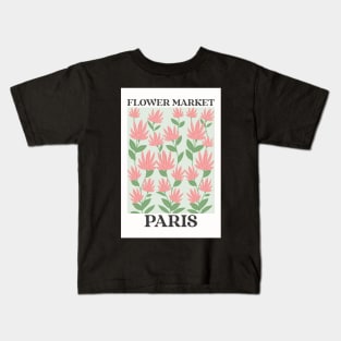 Paris Botanical Flower Market Kids T-Shirt